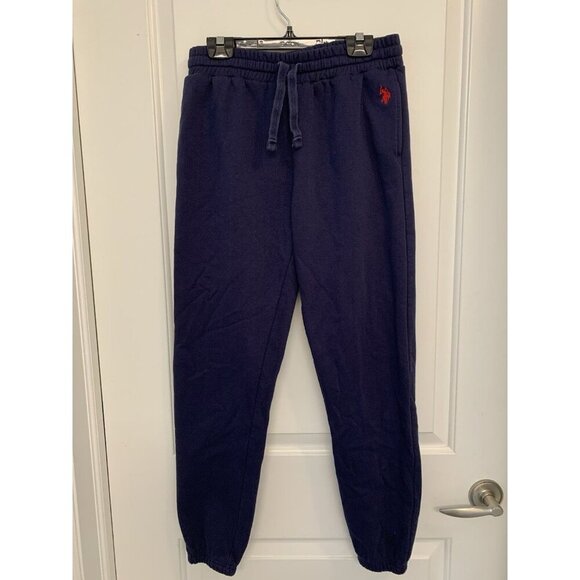 Ralph Lauren US Polo Assn Sweatpants Blue Red Logo Men’s Small Joggers Trainers - Picture 1 of 5